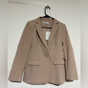 Chic Tan Blazer for Women
